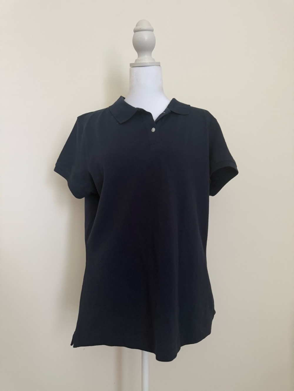 Vineyard Vines  Short Sleeve Polo Top - Women size XL NWT navy